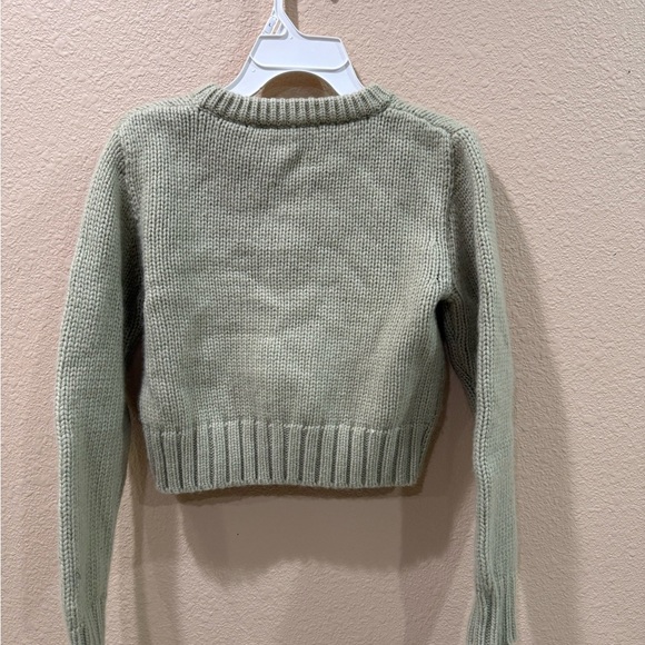 Zara Women's Small Sage Knit Sweater - Picture 2 of 3